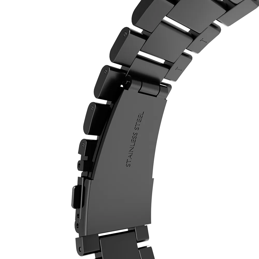 Steel Strap, dark grey, without a watch, 3/4 rear view
