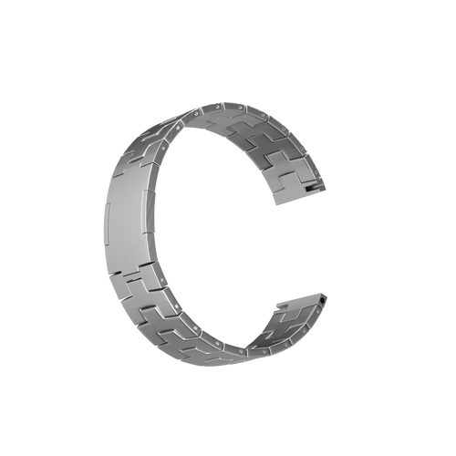 Bracelet titane grain (fermoir plat) Suunto Nautic S (argent)