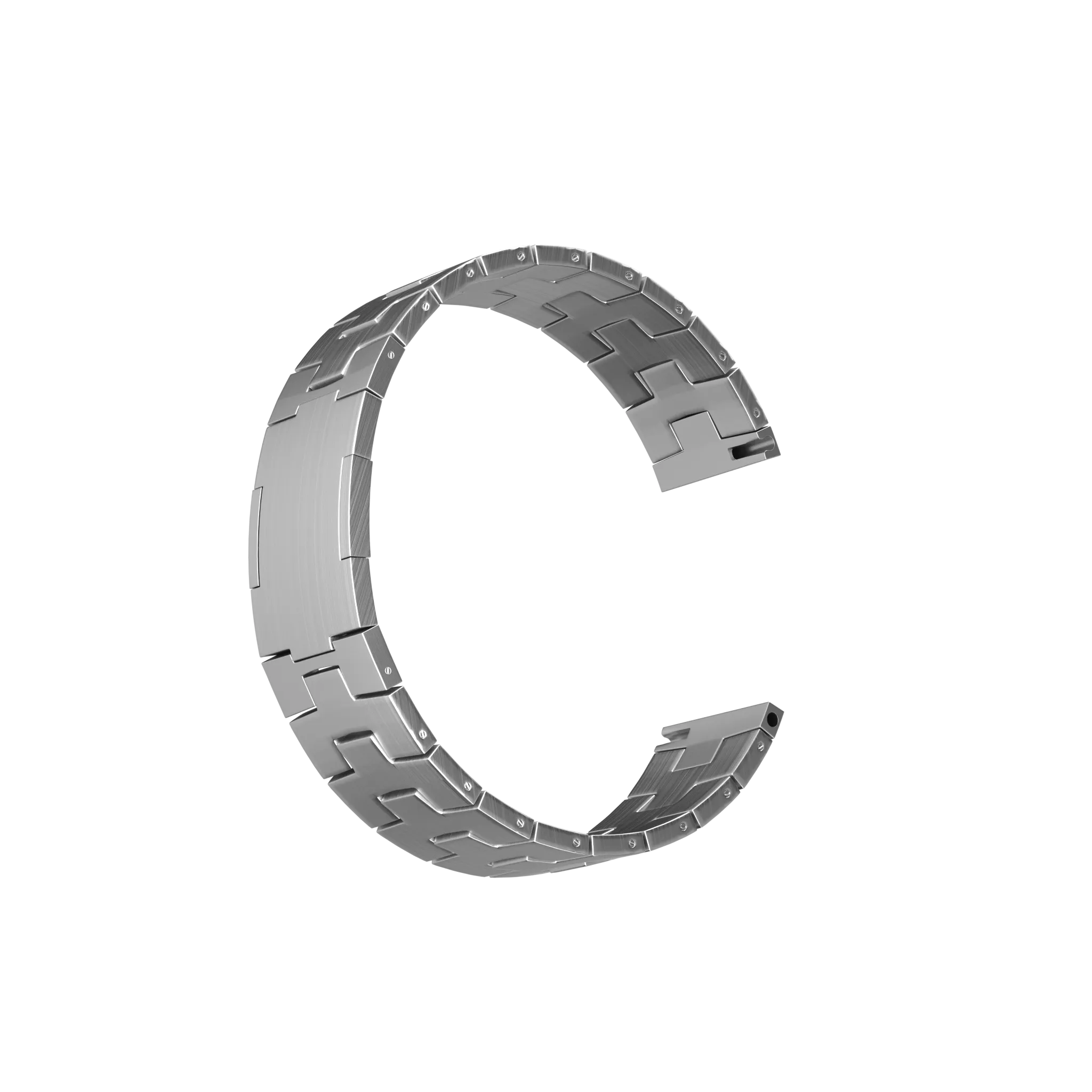 Bracelet titane grain (fermoir plat) Suunto Nautic S (argent)