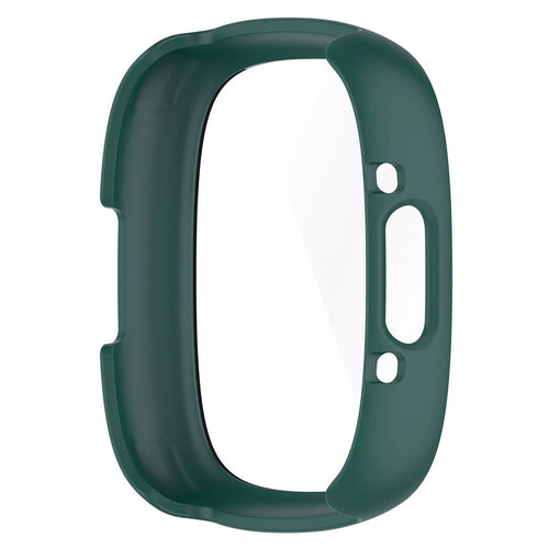 Coque rigide avec verre Fitbit Versa 4 / Sense 2 (vert)