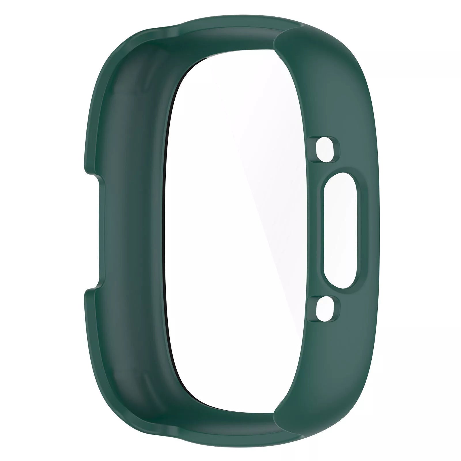 Coque rigide avec verre Fitbit Versa 4 / Sense 2 (vert)