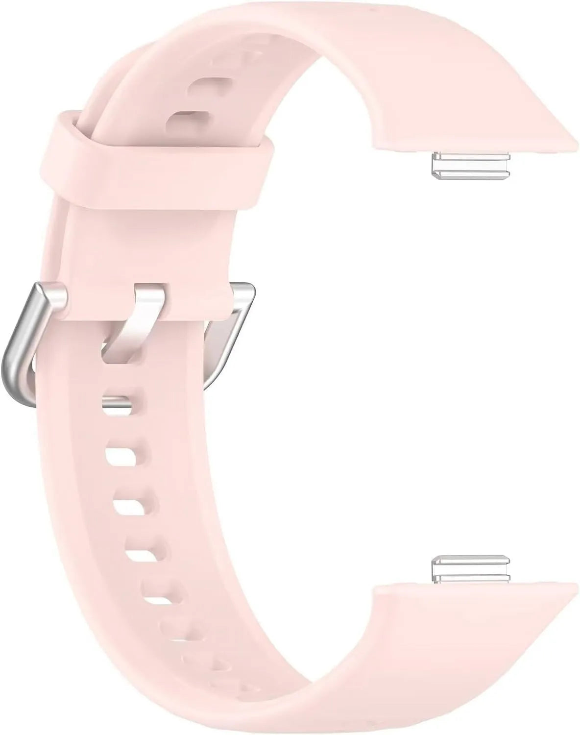 Silicone Strap, light pink, without a watch, 3/4 rear view