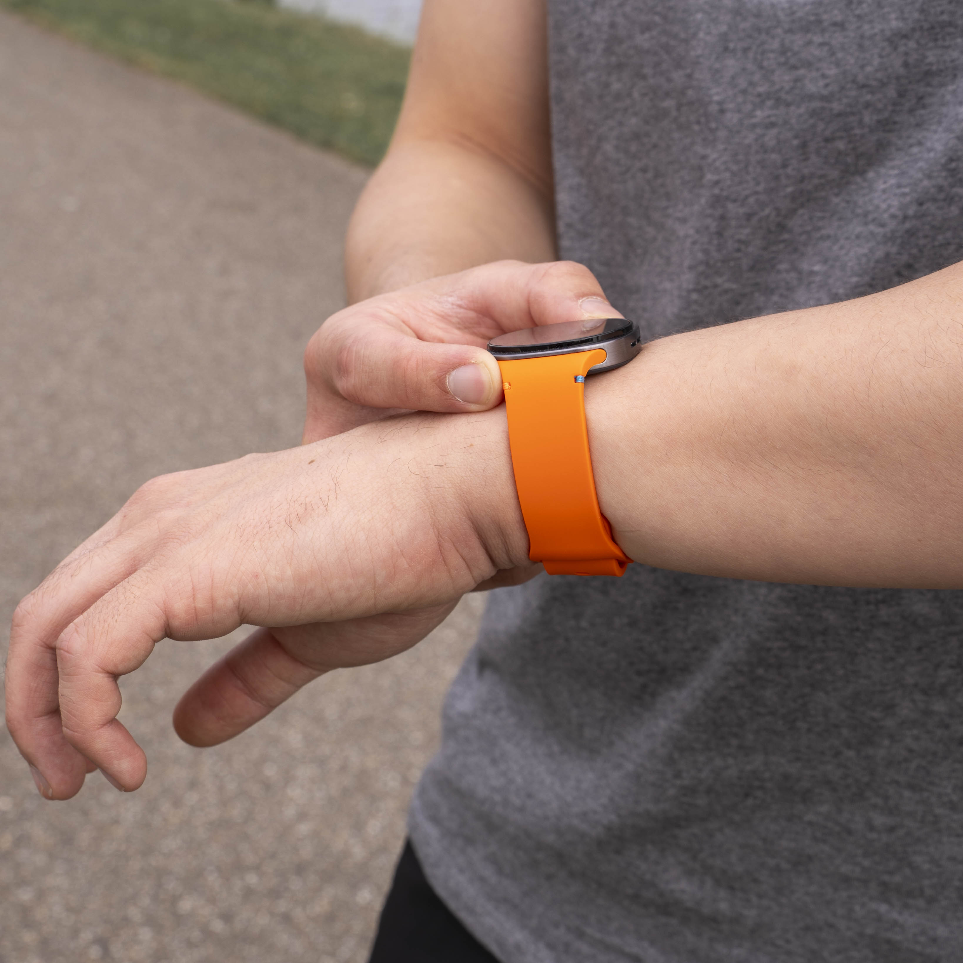 Bracelet silicone Samsung Galaxy Watch 8 - 44mm (orange)