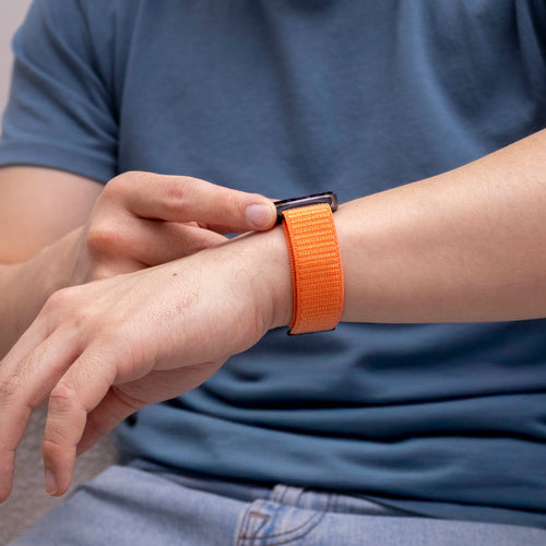 Bracelet nylon Samsung Galaxy Watch 8 - 44mm (orange)