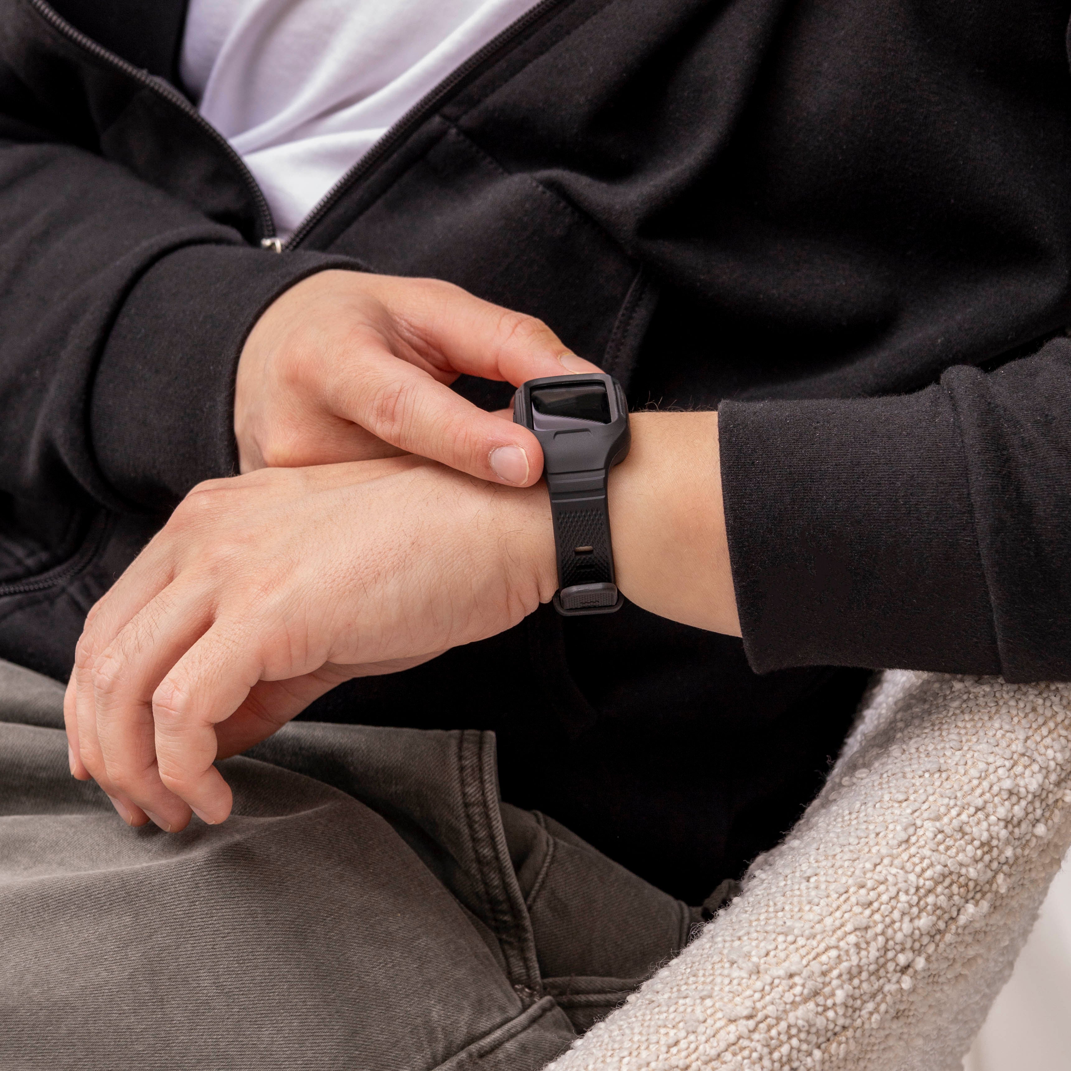Bracelet TPU avec cadre Huawei Band 9 (noir)