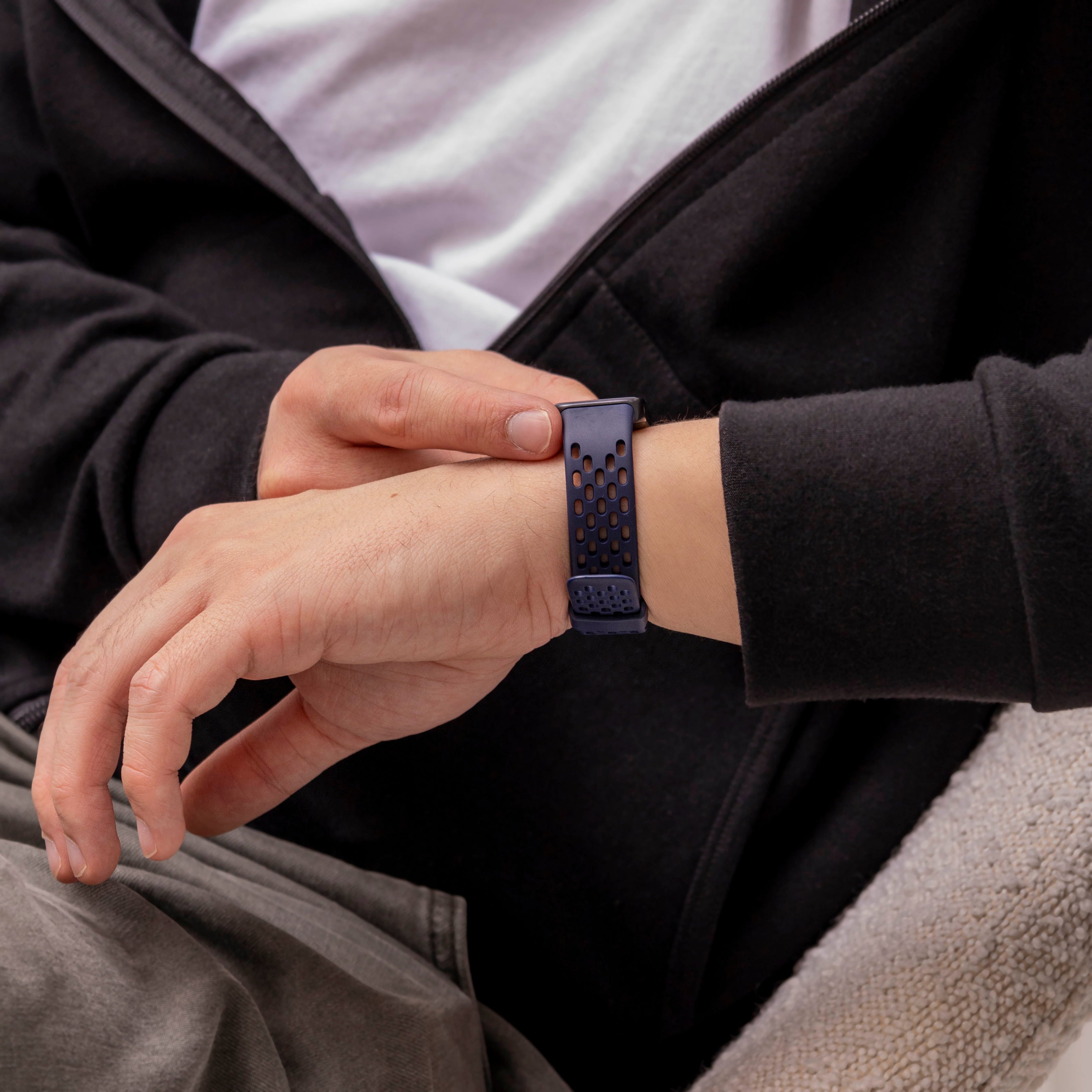 Huawei Band 10 Silicone Air Strap (Dark Blue)