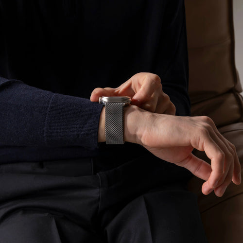 Bracelet Milanais en titane Apple Watch (argent)