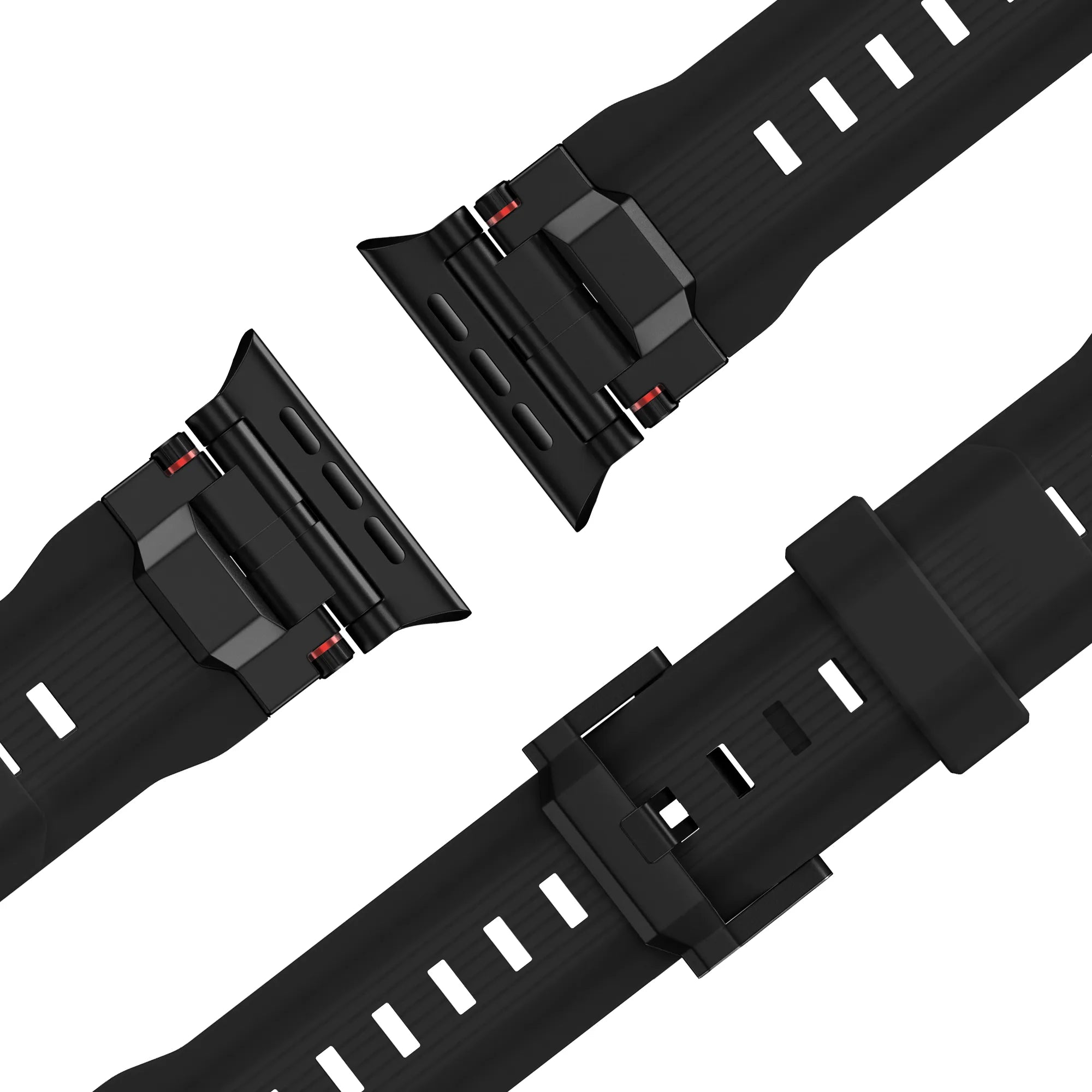 Bandz Bracelet silicone Liquid 'Explorer' Apple Watch (noir avec noir)