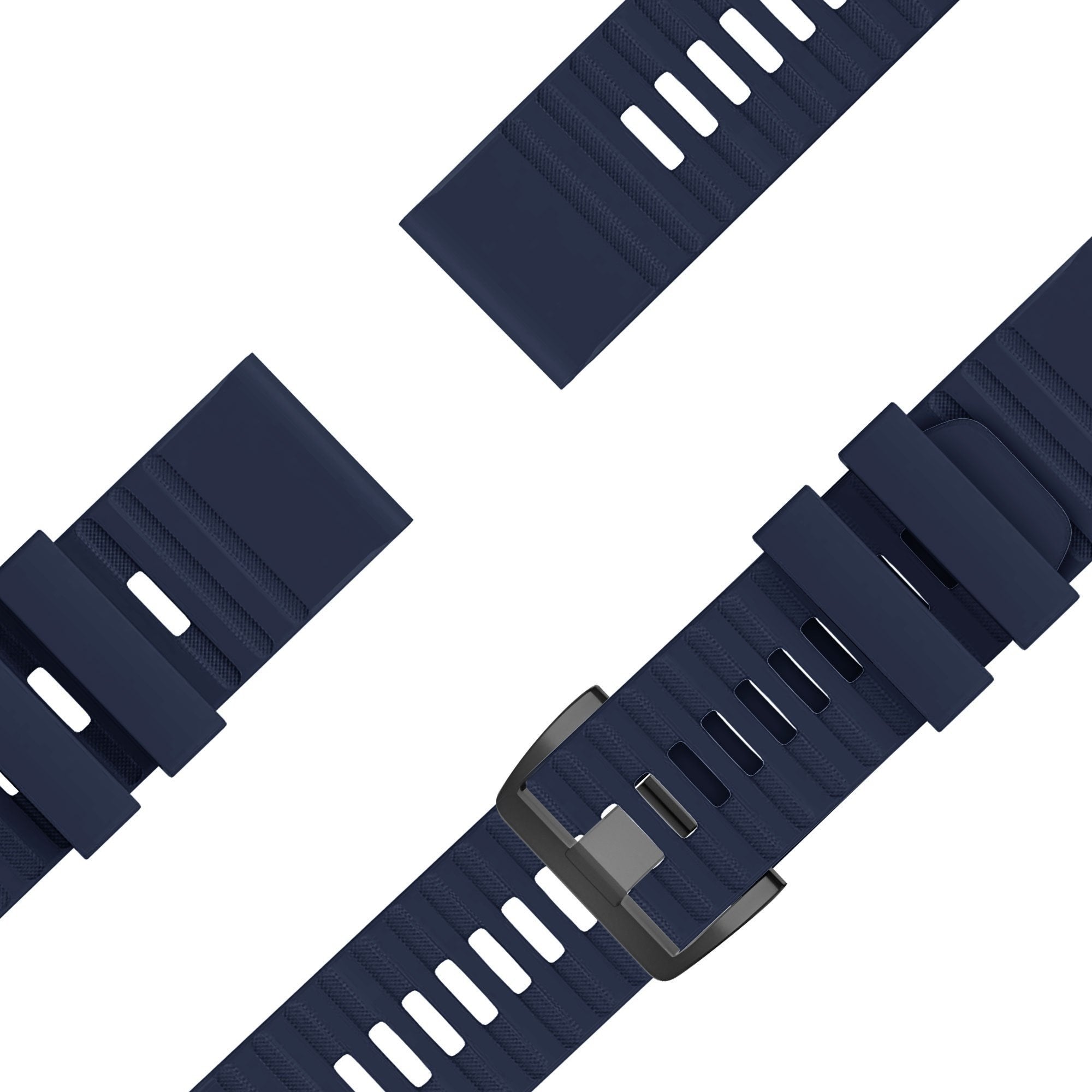 Bandz Bracelet silicone avec boucle Garmin Forerunner 965 (bleu foncé)