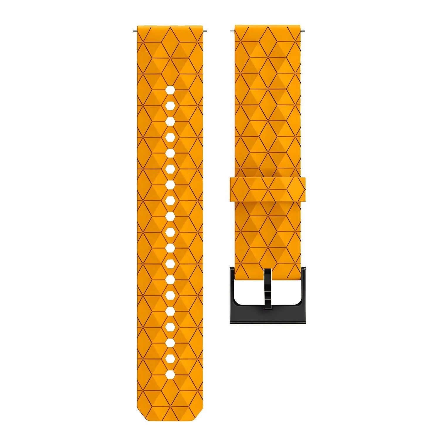 Bracelet silicone 'Hexa' Amazfit Bip 3 (Pro) (orange)