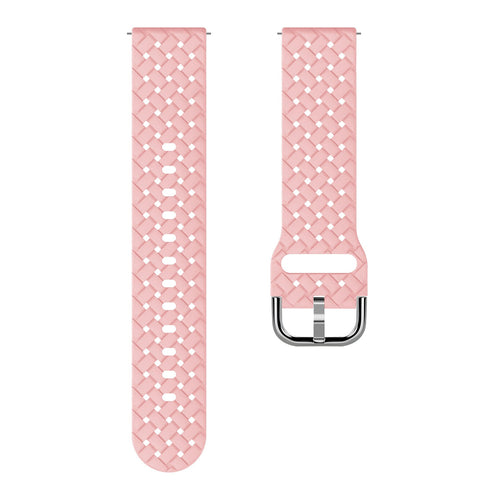 Withings Steel HR - 40mm Braided Silicone Strap (Pink)