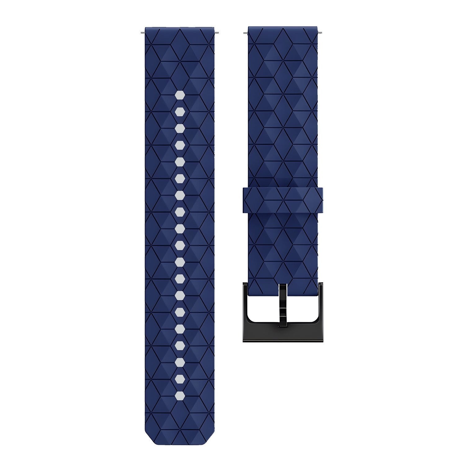 Redmi Watch 5 Active Silicone Hexa Strap (Dark Blue)