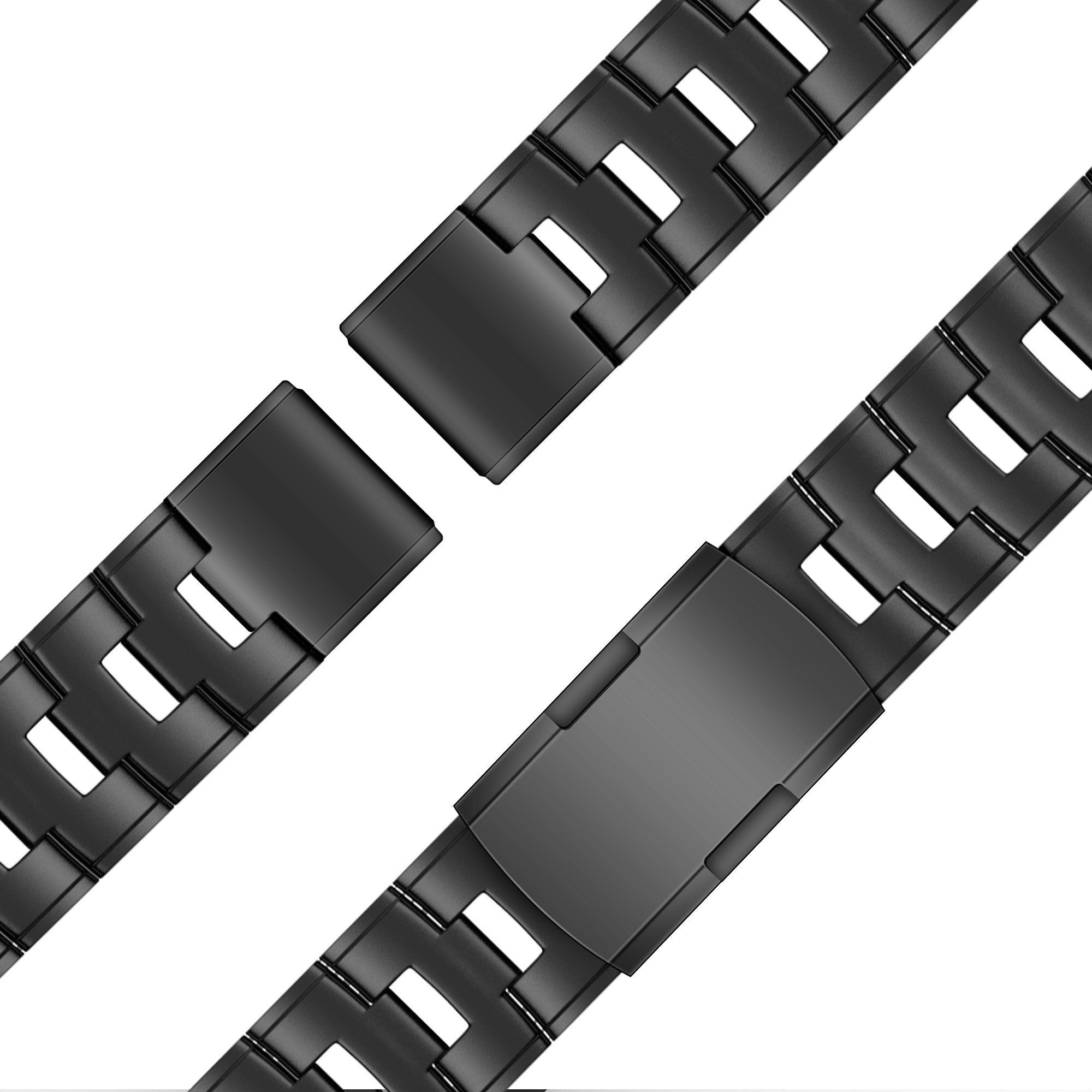 Bandz Bracelet à maillons en titane Garmin Tactix 7 (noir)