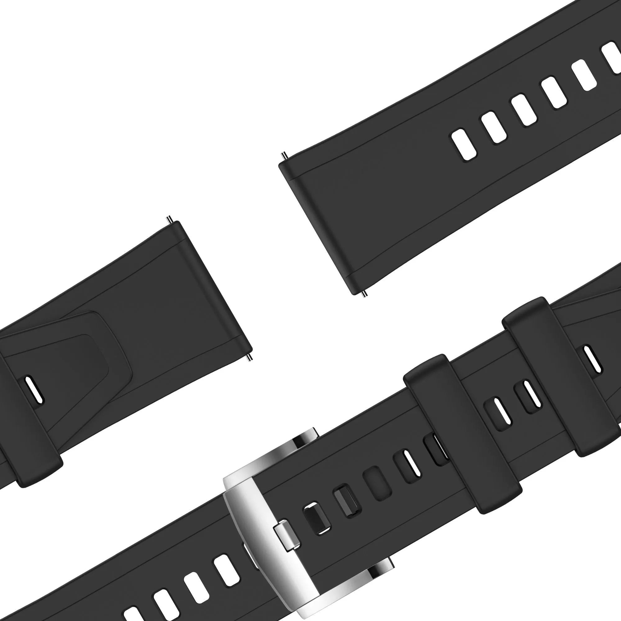 Bandz Polar Vantage M3 Silicone Strap 'Easy Fit' (Black)
