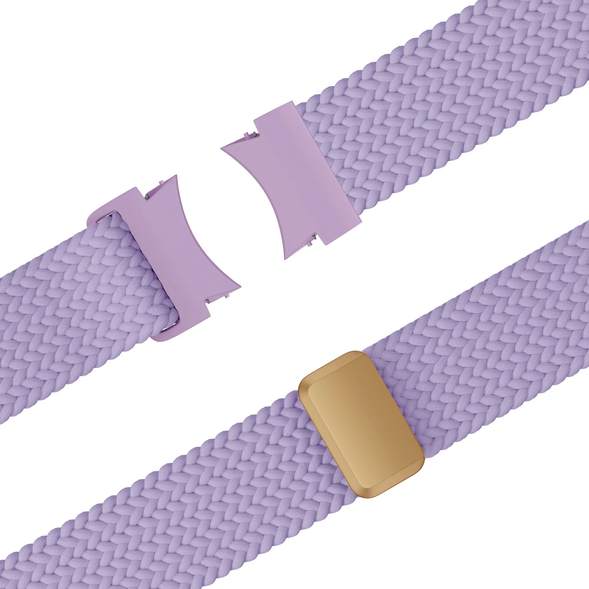Bandz Samsung Galaxy Watch 6 - 40mm Braided Strap 'Easy Fit' (Lilac)