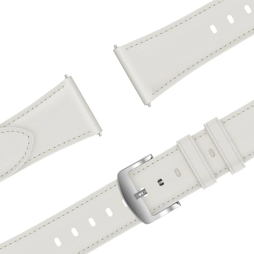 Bandz Oppo Watch X2 Mini Leather Strap 'Easy Fit' (White)