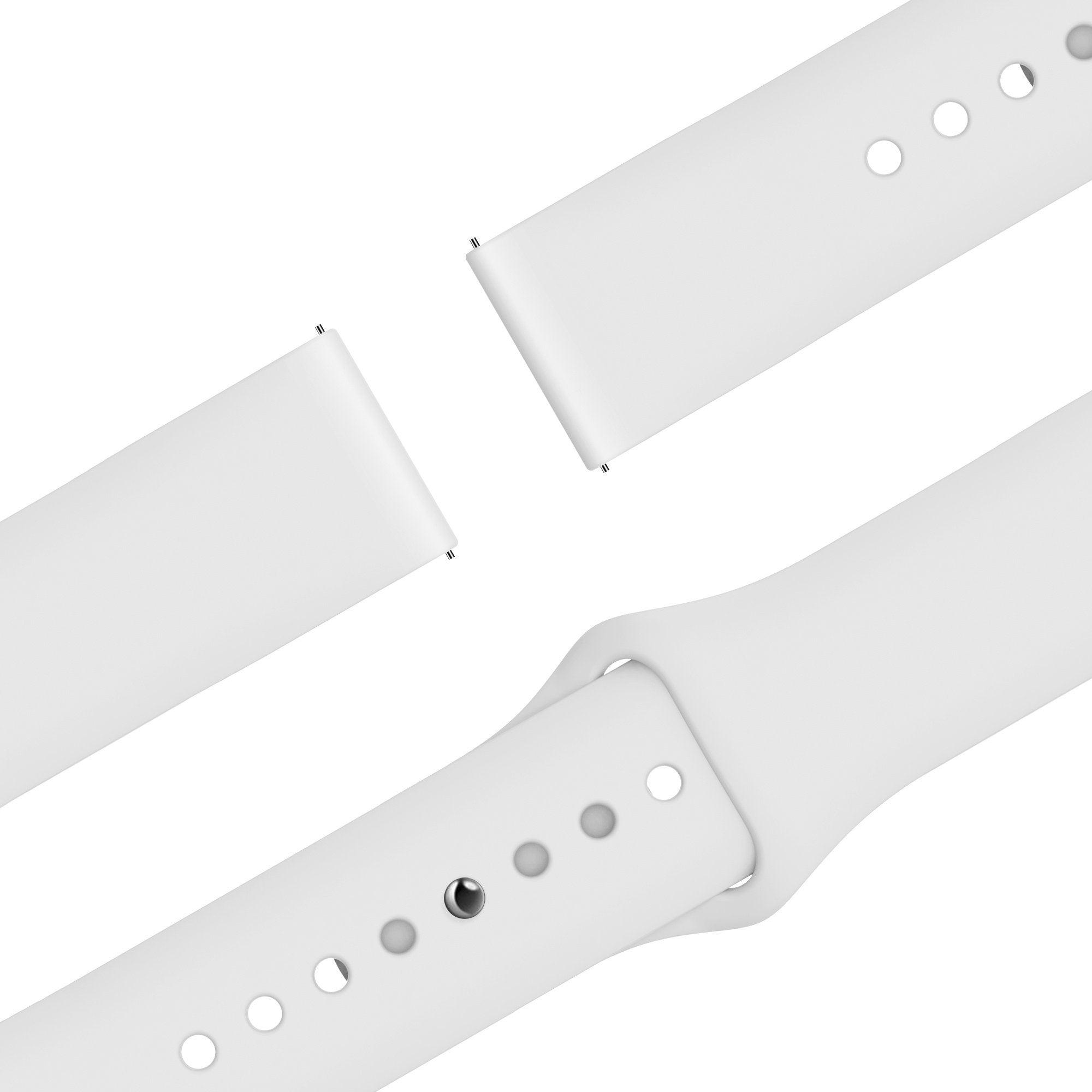 Bandz Bracelet sport 'Easy Fit' Samsung Galaxy Watch 4 Classic 46mm (blanc)