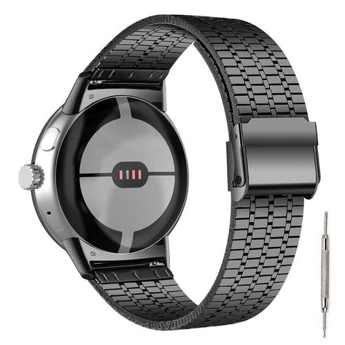 Google Pixel Watch 5 - 45mm Fine Steel Strap (Black)