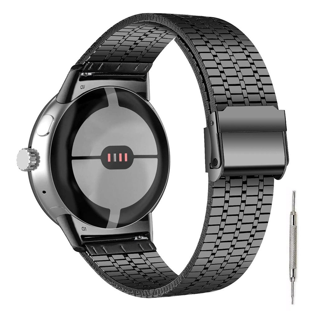 Google Pixel Watch 5 - 45mm Fine Steel Strap (Black)