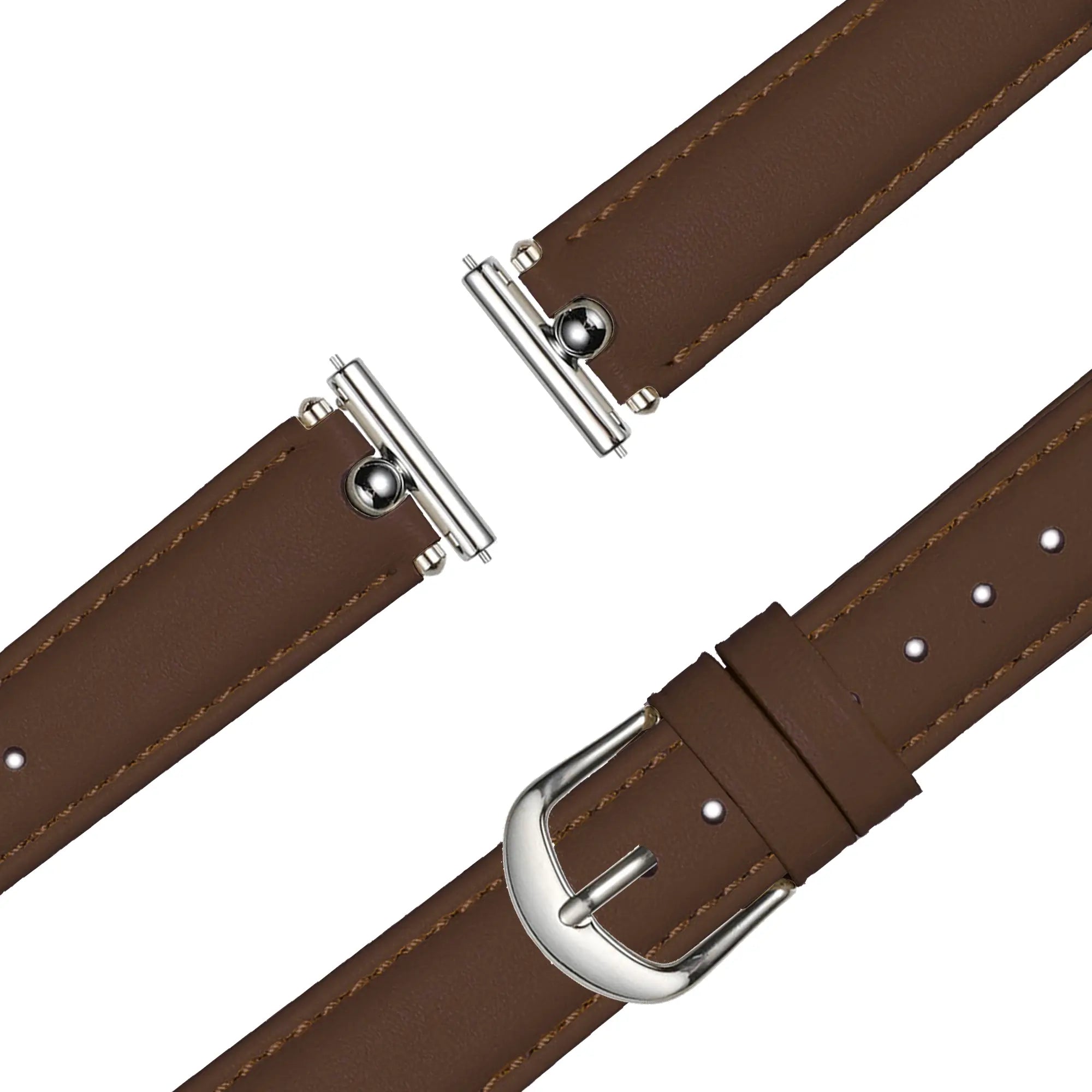 Bandz Garmin Venu SQ 2 Leather Strap 'Bullet' (Brown)