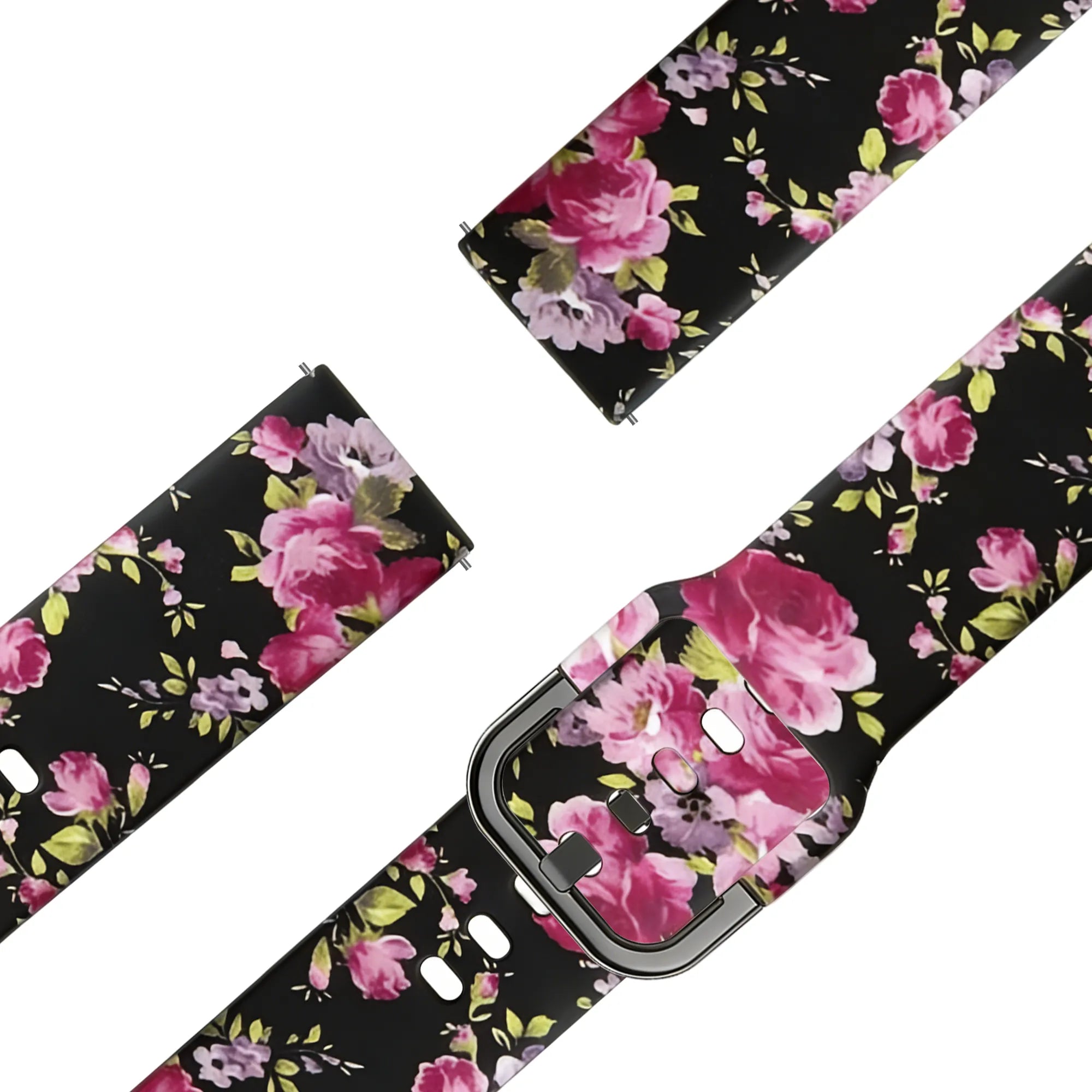 Bandz Bracelet silicone 'Fleur rose' Garmin Vivoactive 6