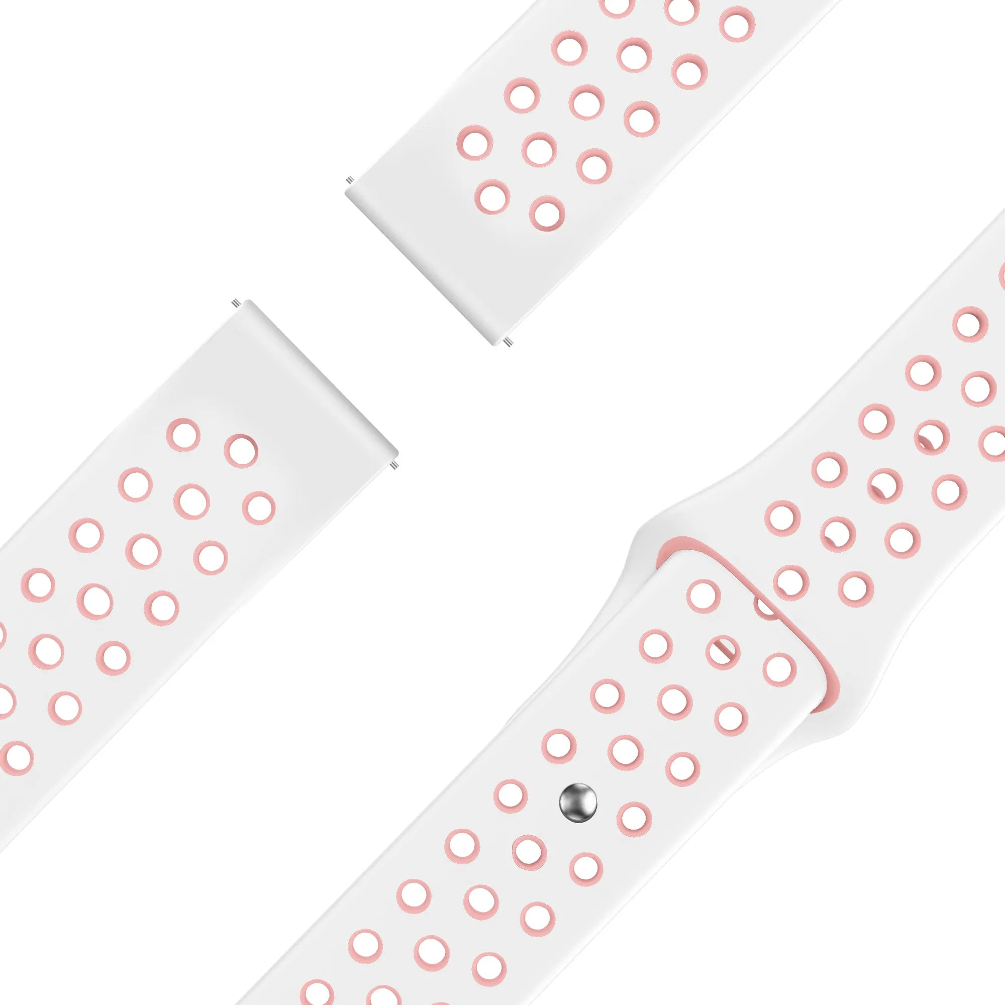 Bandz Bracelet sport 'Deluxe' Garmin Vivomove HR (blanc/rose)