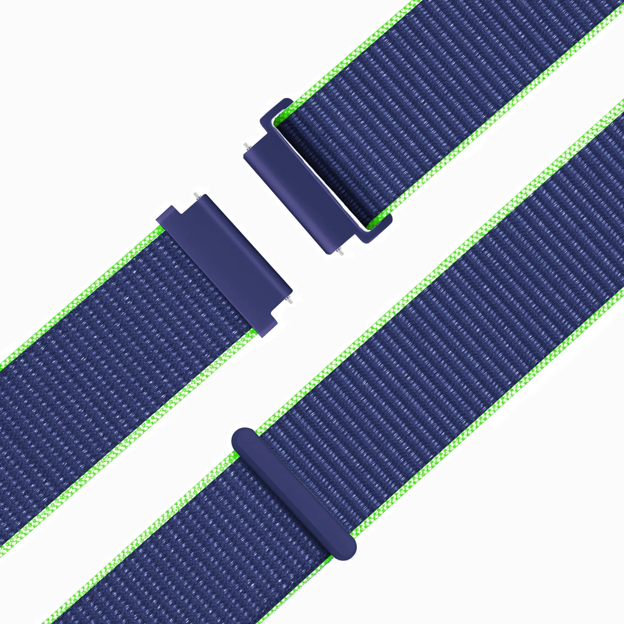 Bandz Bracelet nylon Garmin Vivoactive 4s (bleu/lime)