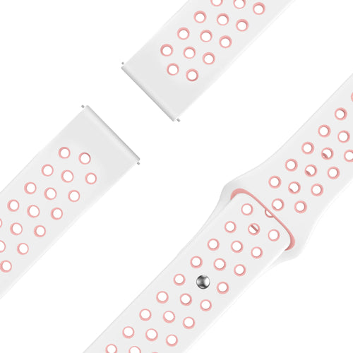 Bandz Bracelet sport 'Deluxe' Garmin Approach S50 (blanc/rose)