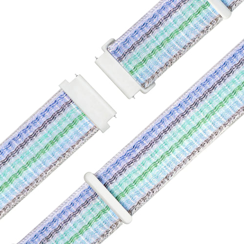 Bandz Bracelet nylon Loop Garmin Venu 2s (bleu à rayures)