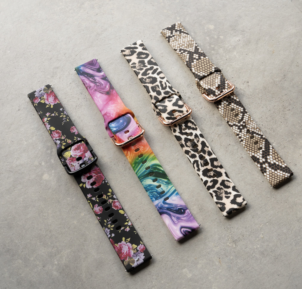 Pink Flower Withings Steel HR Sport Strap