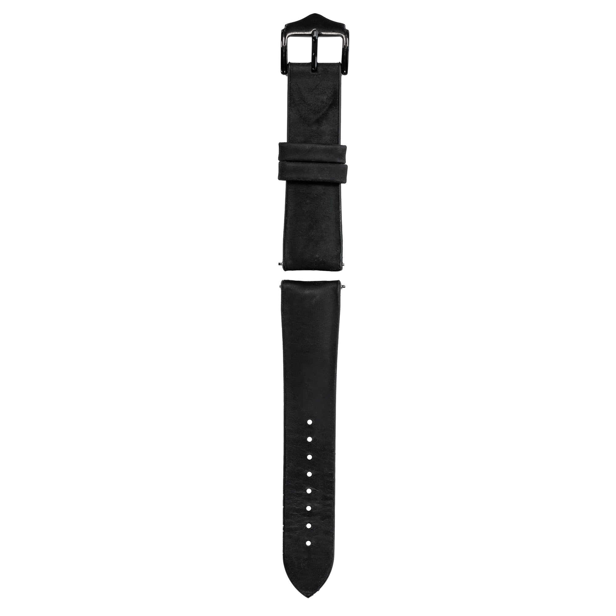 Bracelet cuir et silicone Withings ScanWatch Nova (noir)
