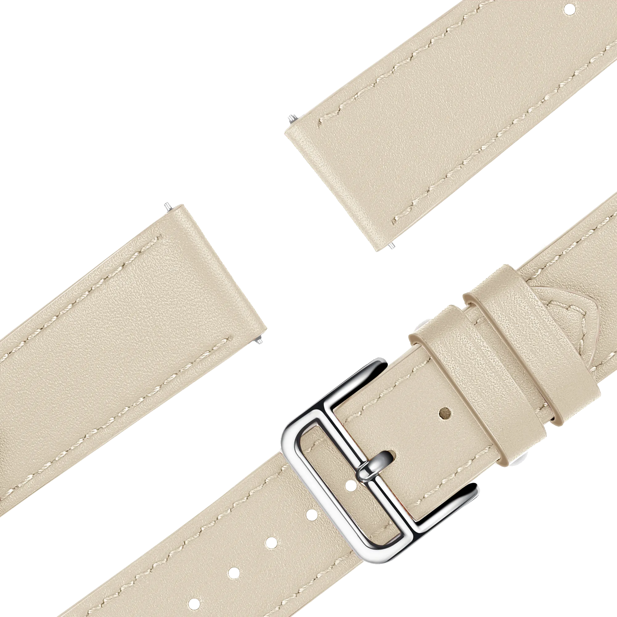 Bandz Bracelet cuir 'Deluxe' Garmin Venu 2s (beige)