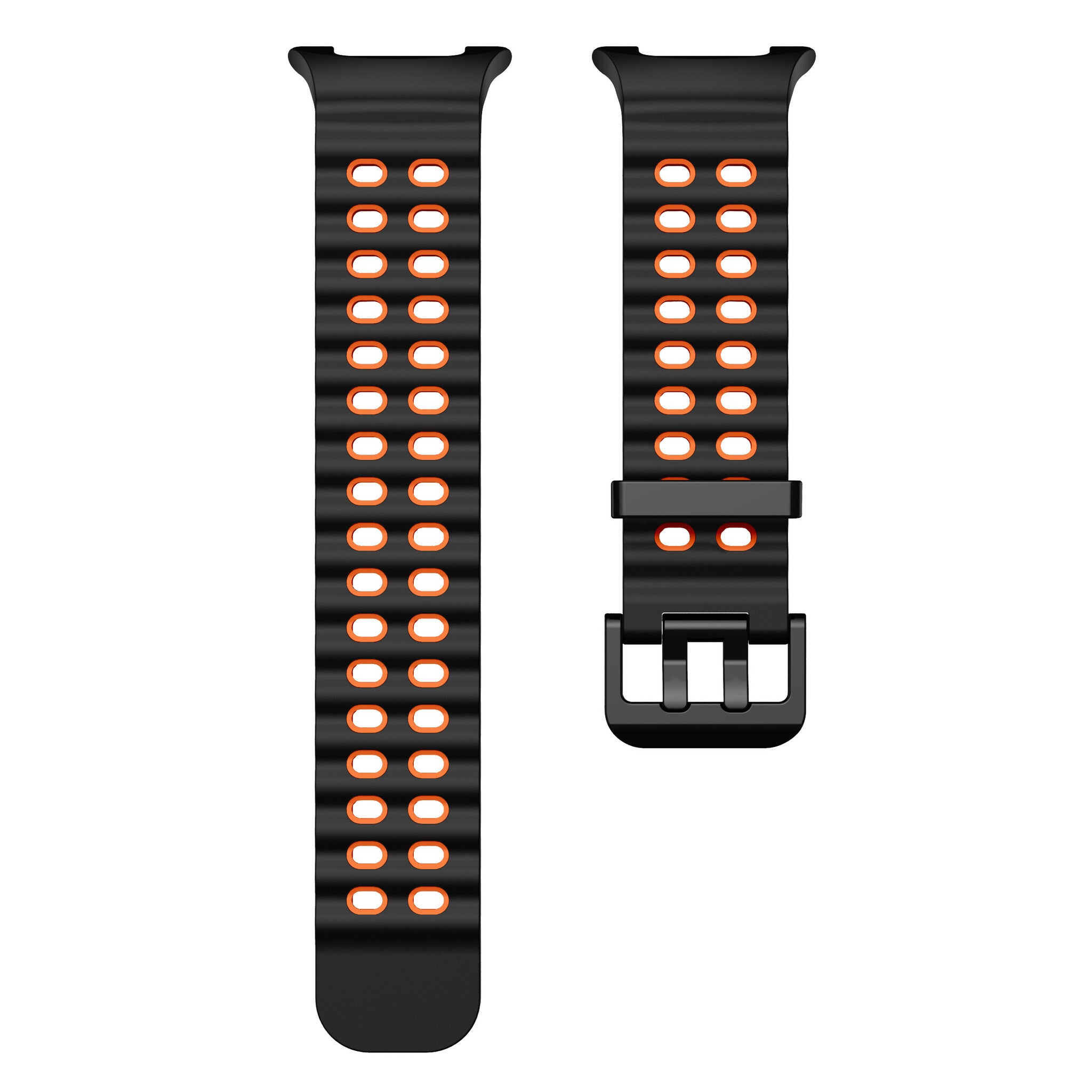Samsung Galaxy Watch 8 - 40mm Ocean Strap (Black/Orange)