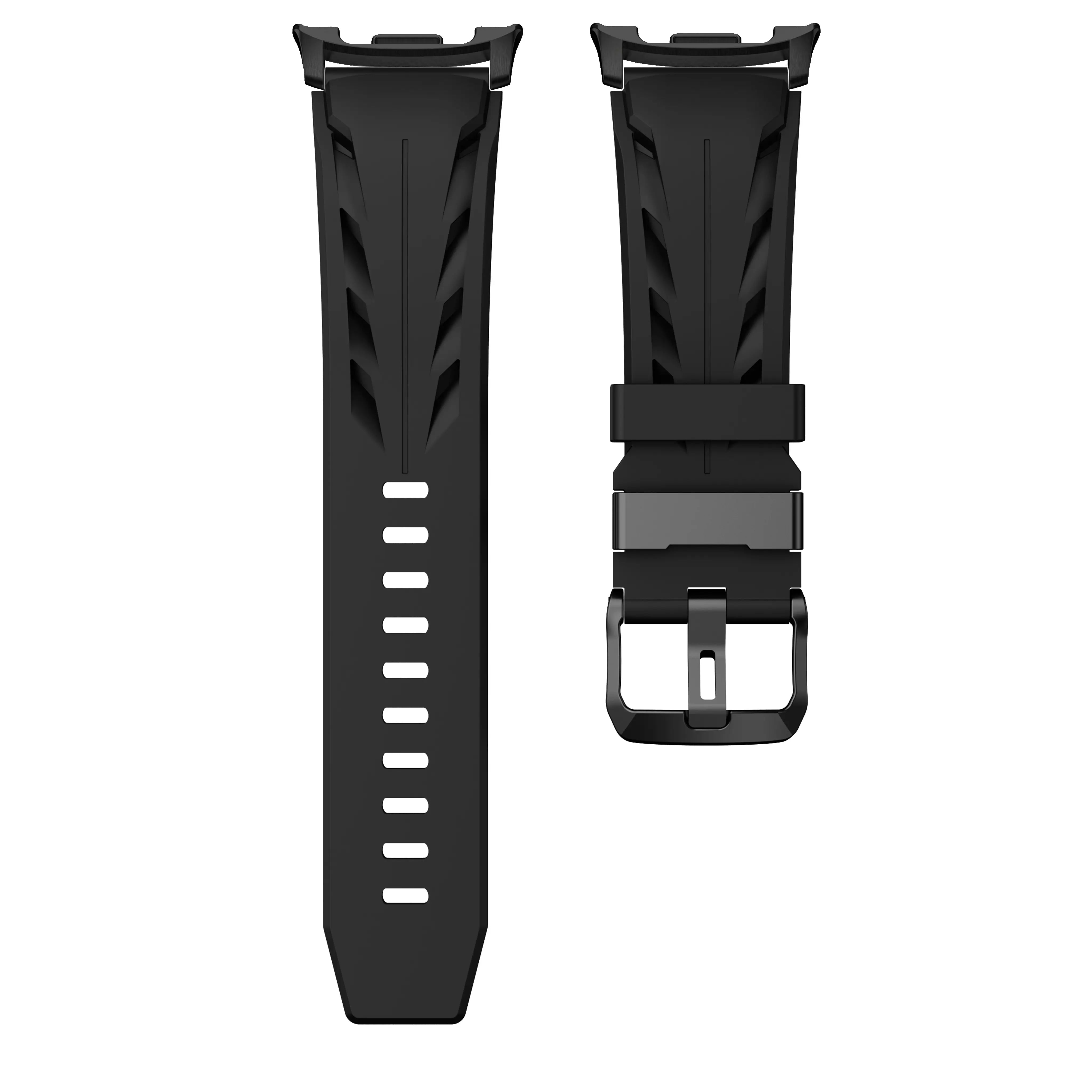 Samsung Galaxy Watch 9 - 44mm Race Silicone Strap (Black)