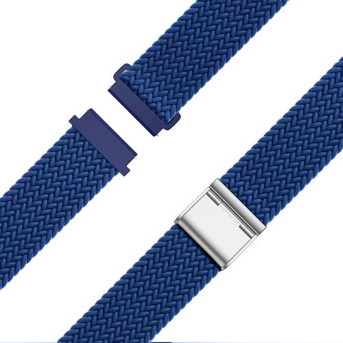 Bandz Garmin Venu 2 Woven Nylon Strap (Blue)