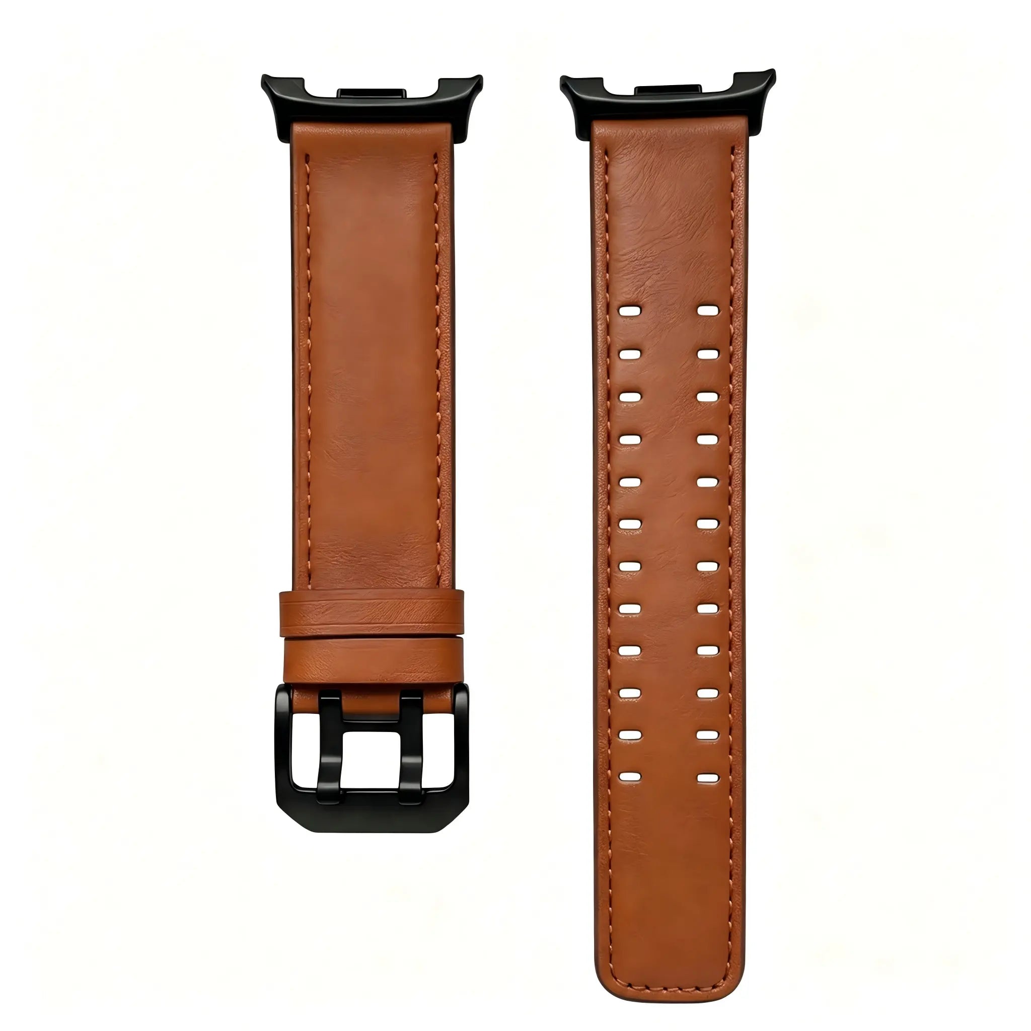 Bracelet cuir à double épingle Samsung Galaxy Watch 9 - 40mm (marron)