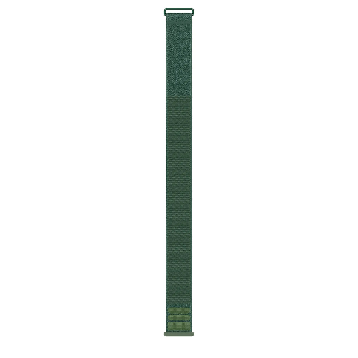 Nylon Strap 'Classic', viridian, laid flat, separate parts, direct top view