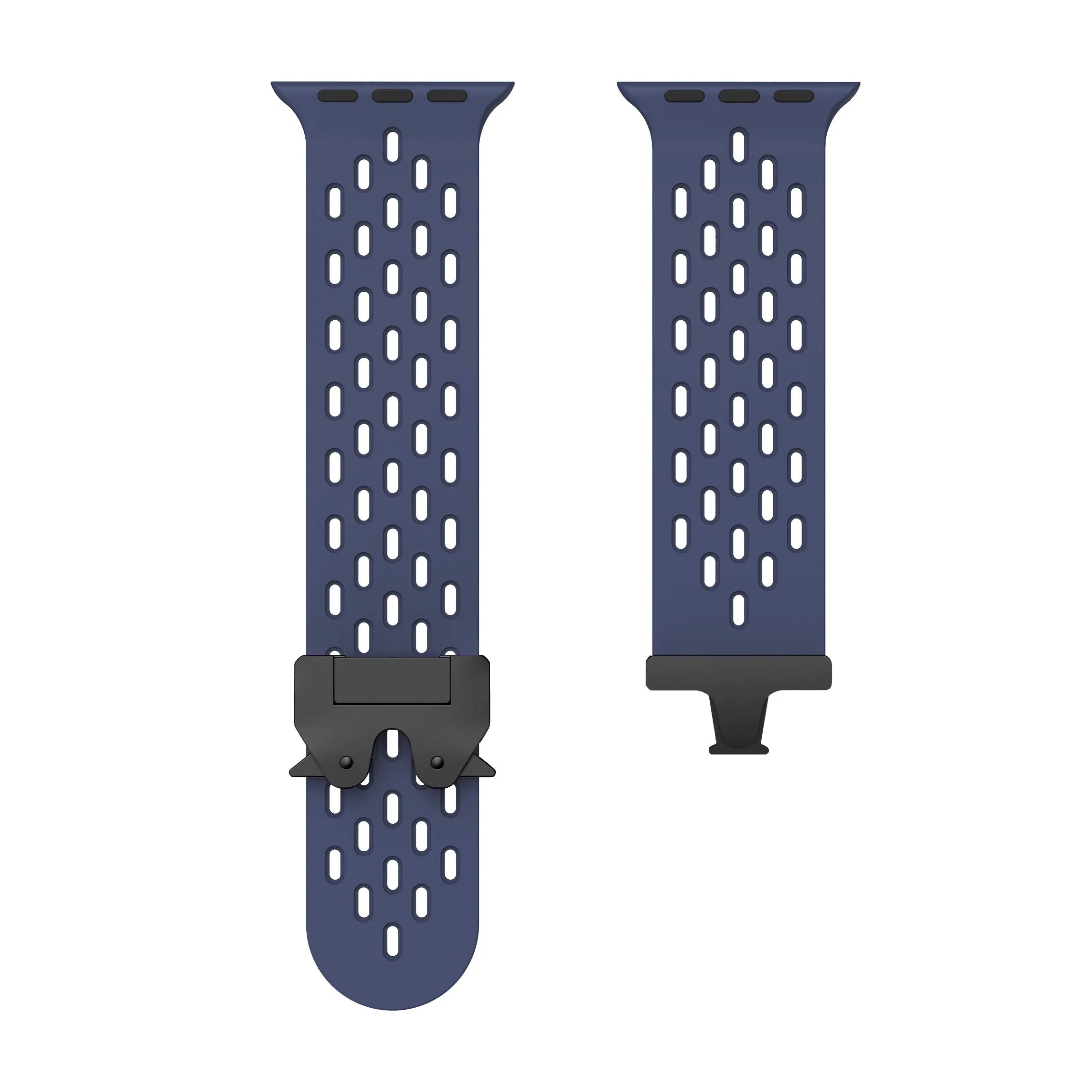 Bracelet silicone air avec P-buckle pour Apple Watch (bleu foncé)
