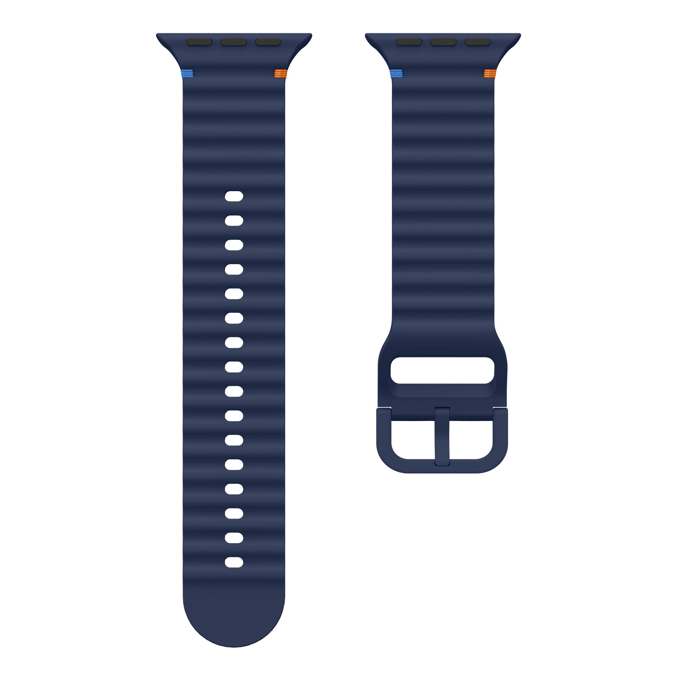 Apple Watch Ultra Wave Silicone Strap (Dark Blue)