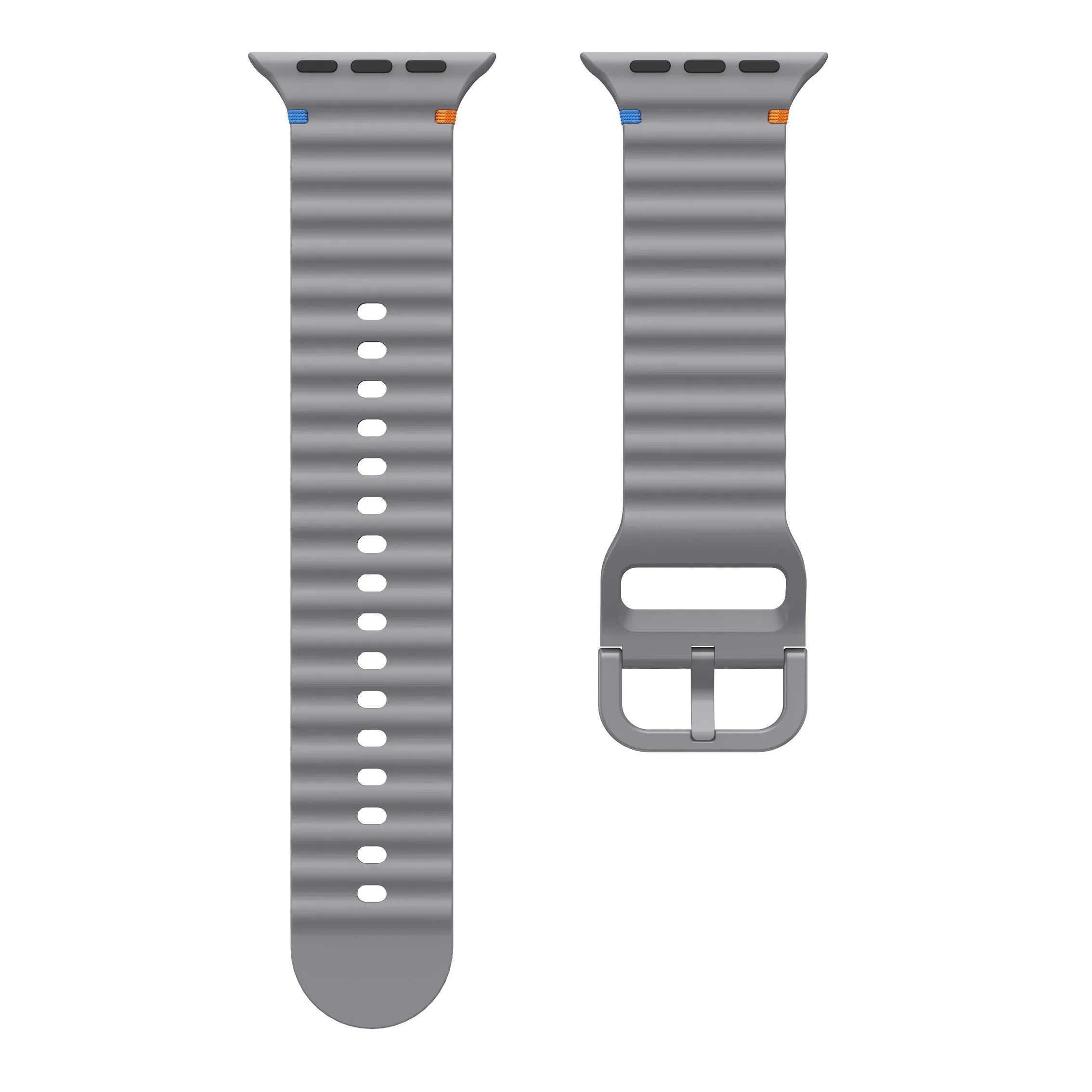 Bracelet Silicone Wave Apple Watch (gris foncé)