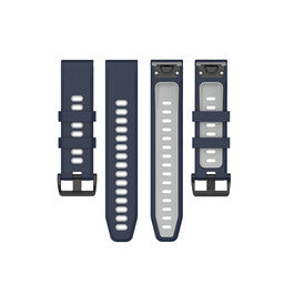 Bracelet sport 'a boucle Garmin Instinct 3 - 50mm (bleu/gris)