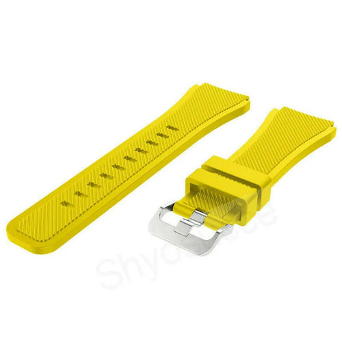 Motorola Moto Watch - 47mm Twill Silicone Strap (Yellow)