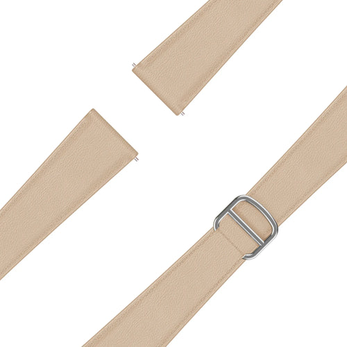 Bandz Bracelet cuir 'D-Type' Garmin Approach S44 (beige)