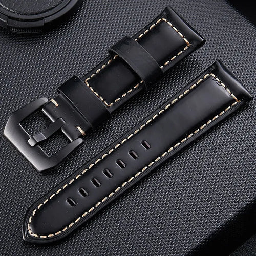 Bracelet cuir authentique Coros Apex 4 - 46mm (noir)