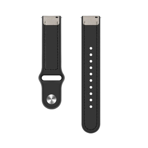 Bracelet hybride en cuir Amazfit Bip 6 (blanc)