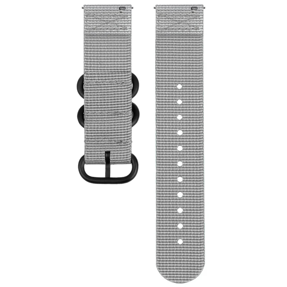Bracelet nylon avec boucle Amazfit Bip 3 (Pro) (gris)