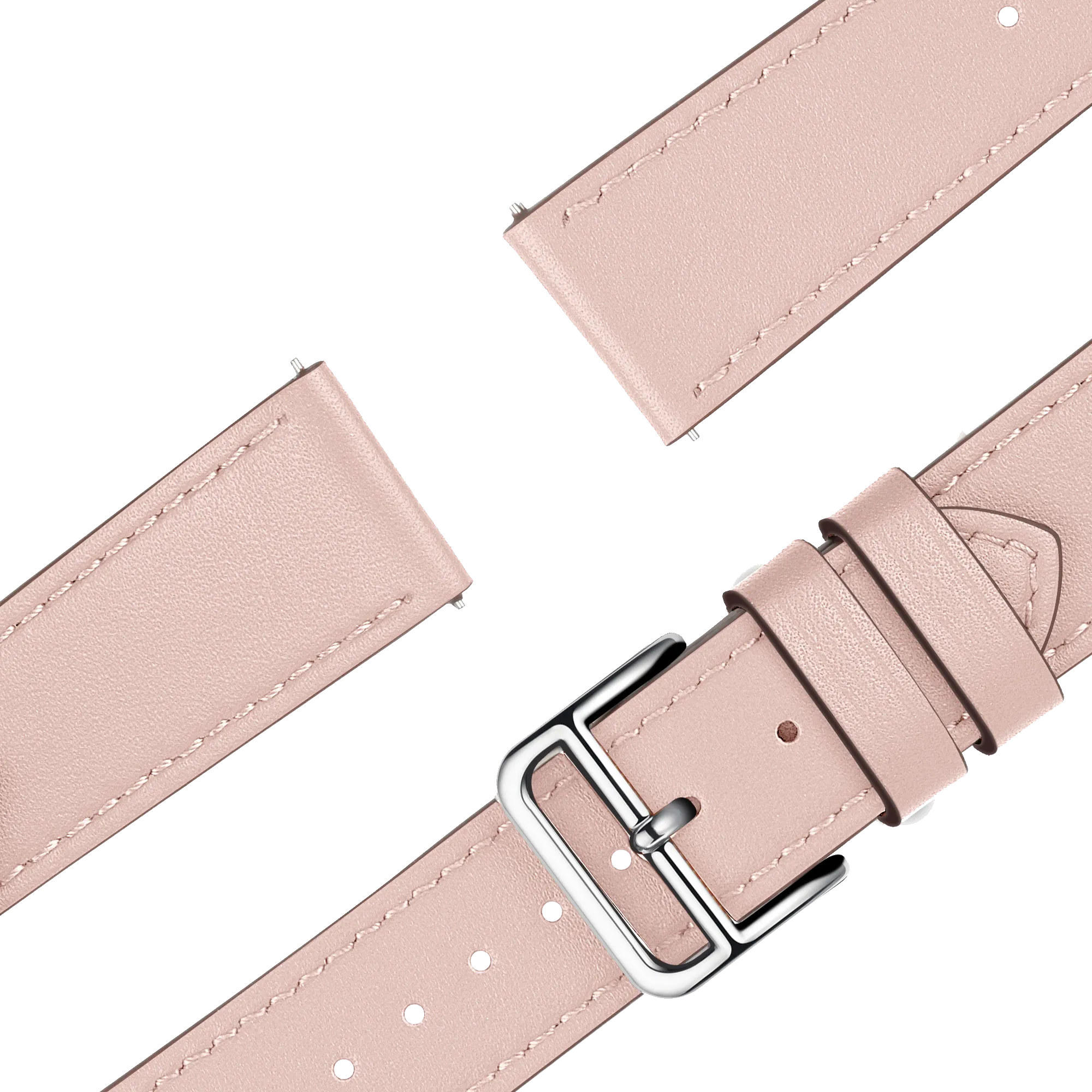 Bandz Bracelet cuir 'Deluxe' Garmin Vivomove 3s (rose)