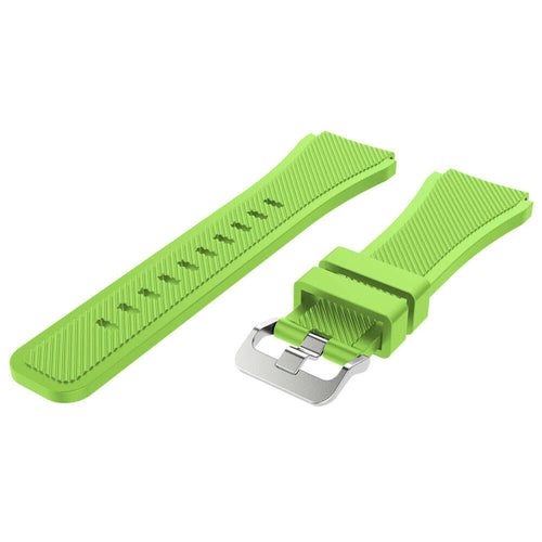 Bracelet silicone sergé Suunto Vertical 2 (vert clair)