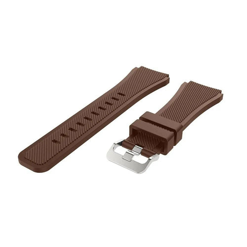 Motorola Moto Watch - 47mm Twill Silicone Strap (Brown)