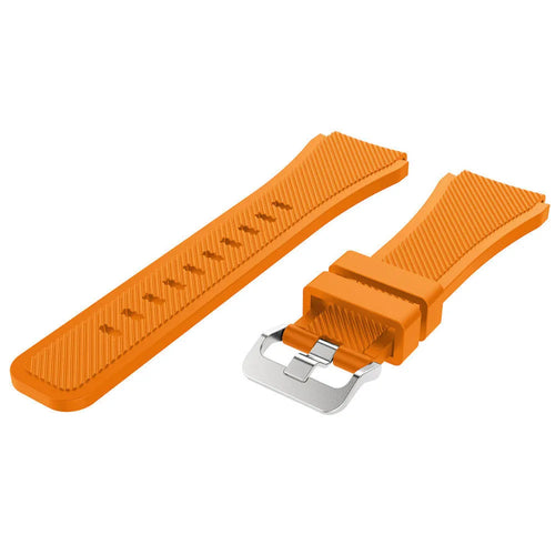 Motorola Moto Watch - 47mm Twill Silicone Strap (Orange)